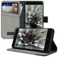 kwmobile Wallet Case compatible with bq Aquaris X / X Pro - Phone Cover with Stand - Card Slots