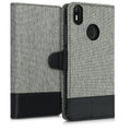 kwmobile Wallet Case compatible with bq Aquaris X / X Pro - Phone Cover with Stand - Card Slots