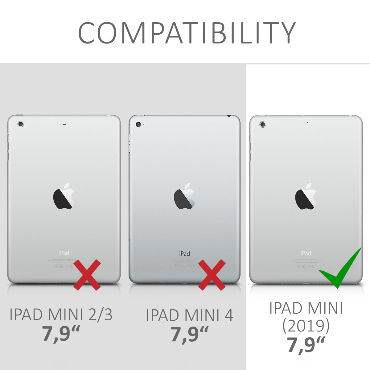 kwmobile Case Compatible with Apple iPad Mini 5 (2019) Case - Soft Silicone Case Transparent - Tablet Cover