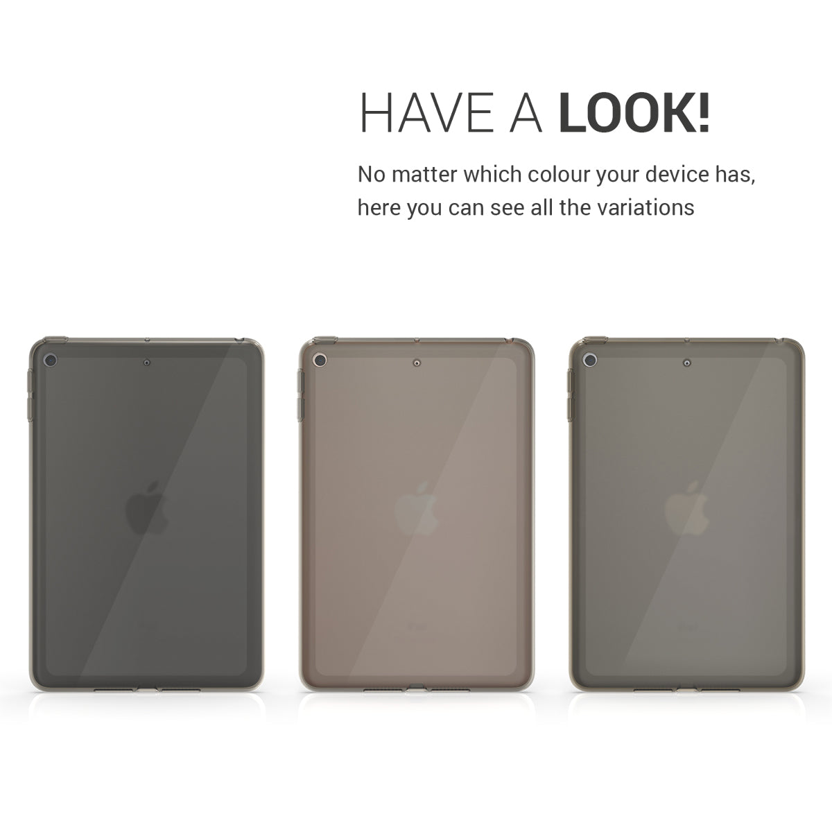 kwmobile Case Compatible with Apple iPad Mini 5 (2019) Case - Soft Silicone Case Transparent - Tablet Cover