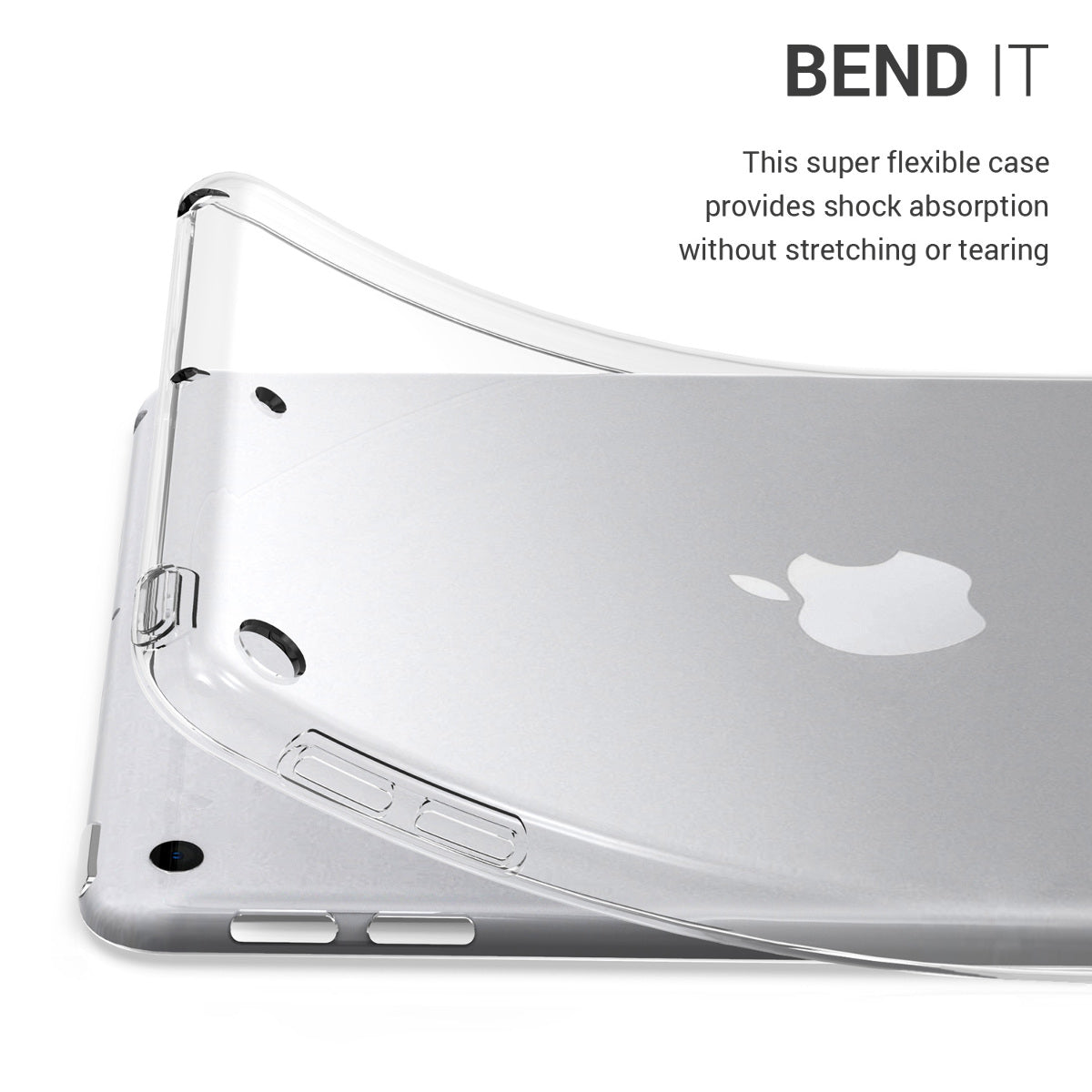 kwmobile Case Compatible with Apple iPad Mini 5 (2019) Case - Soft Silicone Case Transparent - Tablet Cover