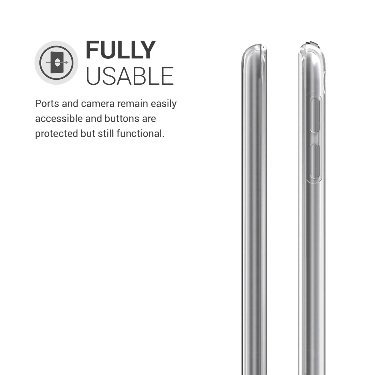 kwmobile Case Compatible with Apple iPad Mini 5 (2019) Case - Soft Silicone Case Transparent - Tablet Cover