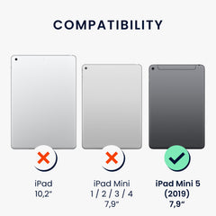 kwmobile Tablet Schutzfolie kompatibel mit Apple iPad Mini 5 (2019) Folie - Full Screen Protector - Tablet Displayfolie