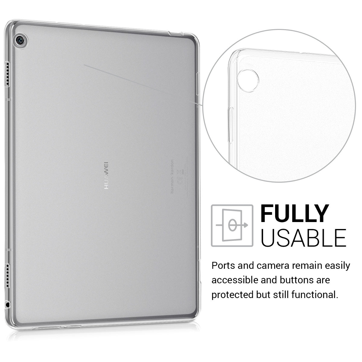kwmobile Case Compatible with Huawei MediaPad M3 Lite 10 Tablet Cover