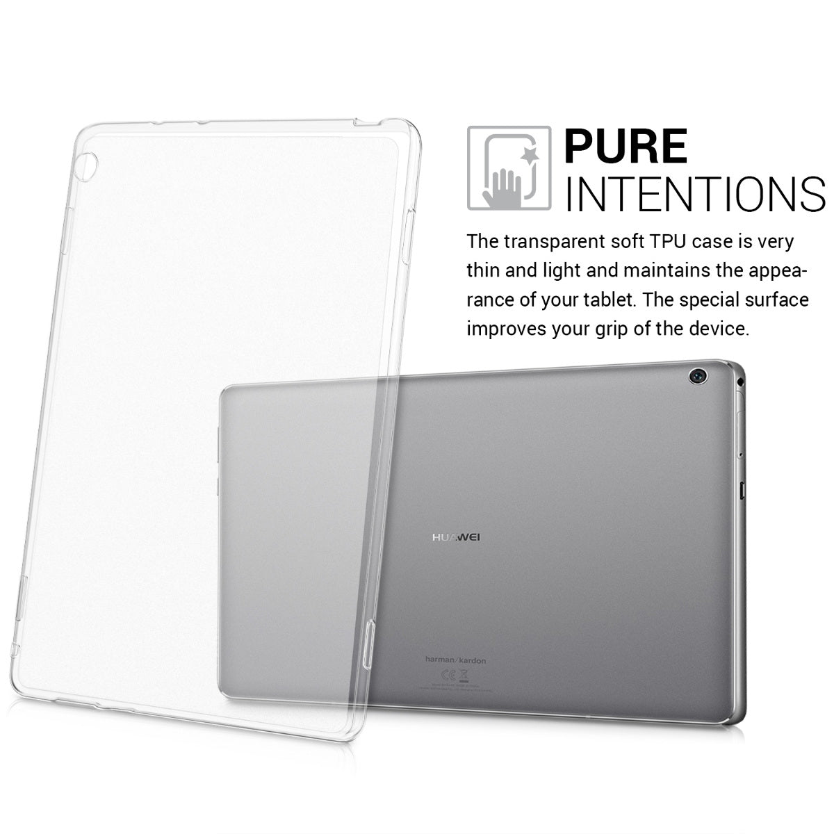kwmobile Case Compatible with Huawei MediaPad M3 Lite 10 Tablet Cover
