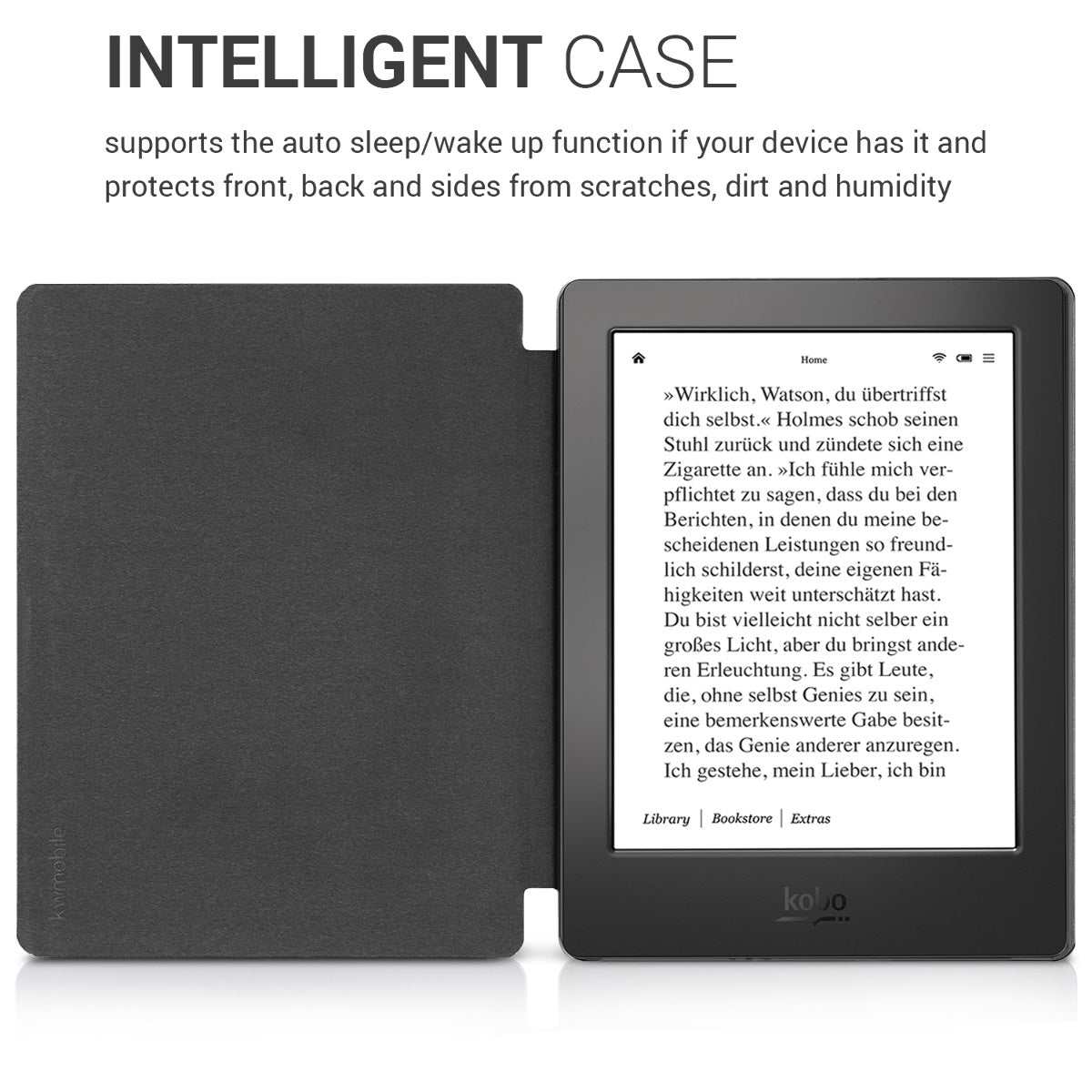 Kobo Aura H2O Edition 2 with Auto Sleep eReader Flip Case