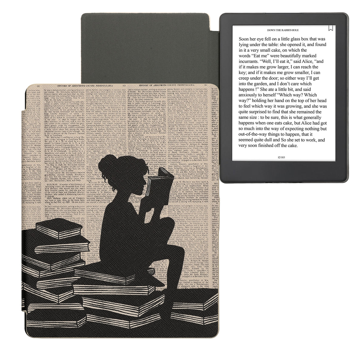Kobo Aura H2O Edition 2 with Auto Sleep eReader Flip Case
