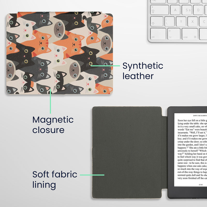 Kobo Aura H2O Edition 2 with Auto Sleep eReader Flip Case