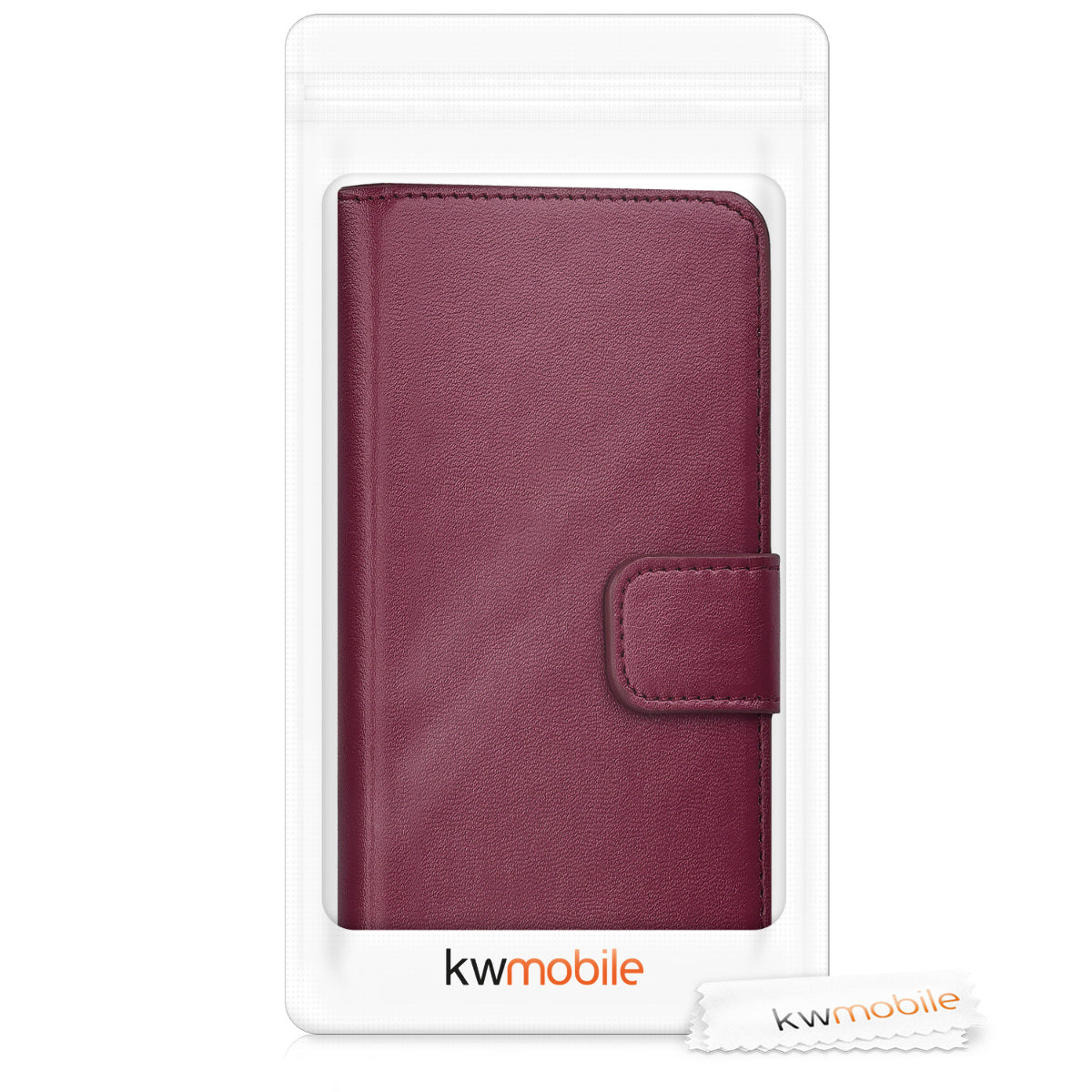 kwmobile Case compatible with Samsung Galaxy J3 (2017) DUOS Faux Leather Wallet Case with Card Slots