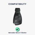 kwmobile Car Key Cover compatible with Mercedes Benz 2-3-Button Car Key Cover