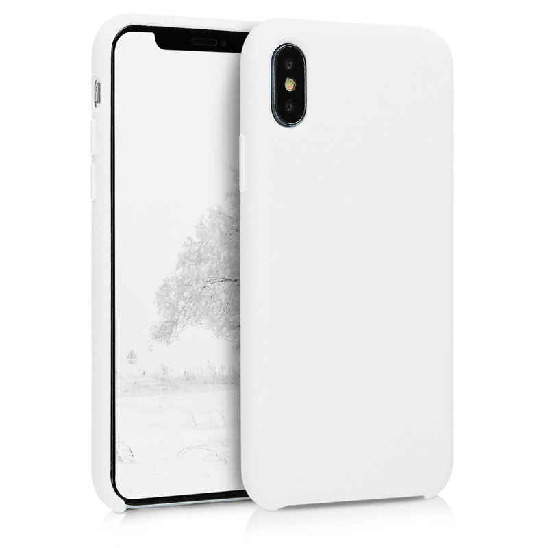 kwmobile Case for Apple iPhone X - Silicone Phone Cover - Wireless Charging Protective Case
