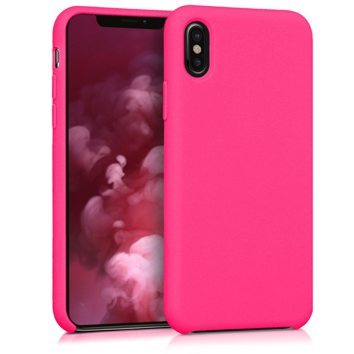 kwmobile Case for Apple iPhone X - Silicone Phone Cover - Wireless Charging Protective Case