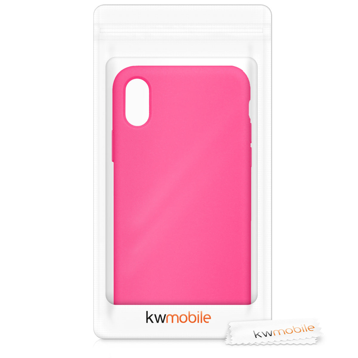 kwmobile Case for Apple iPhone X - Silicone Phone Cover - Wireless Charging Protective Case