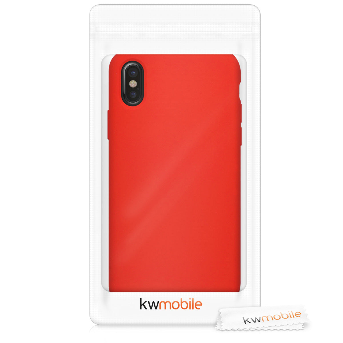 kwmobile Case for Apple iPhone X - Silicone Phone Cover - Wireless Charging Protective Case
