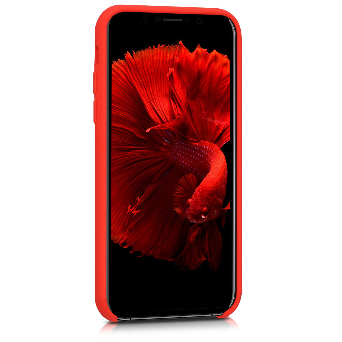 kwmobile Case for Apple iPhone X - Silicone Phone Cover - Wireless Charging Protective Case