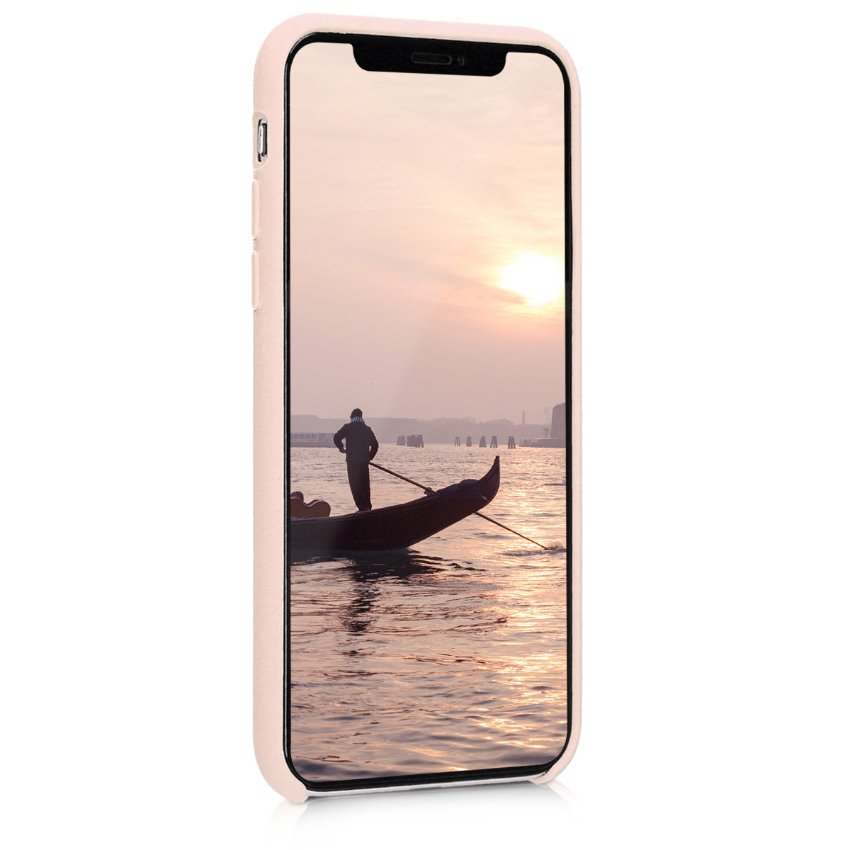 kwmobile Case for Apple iPhone X - Silicone Phone Cover - Wireless Charging Protective Case
