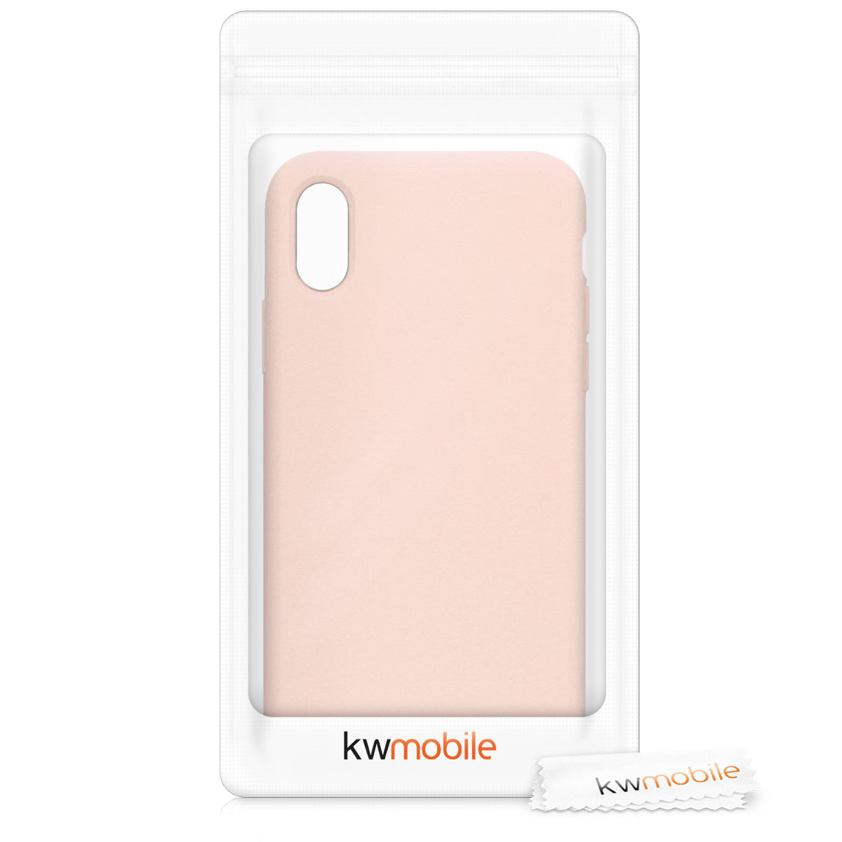 kwmobile Case for Apple iPhone X - Silicone Phone Cover - Wireless Charging Protective Case