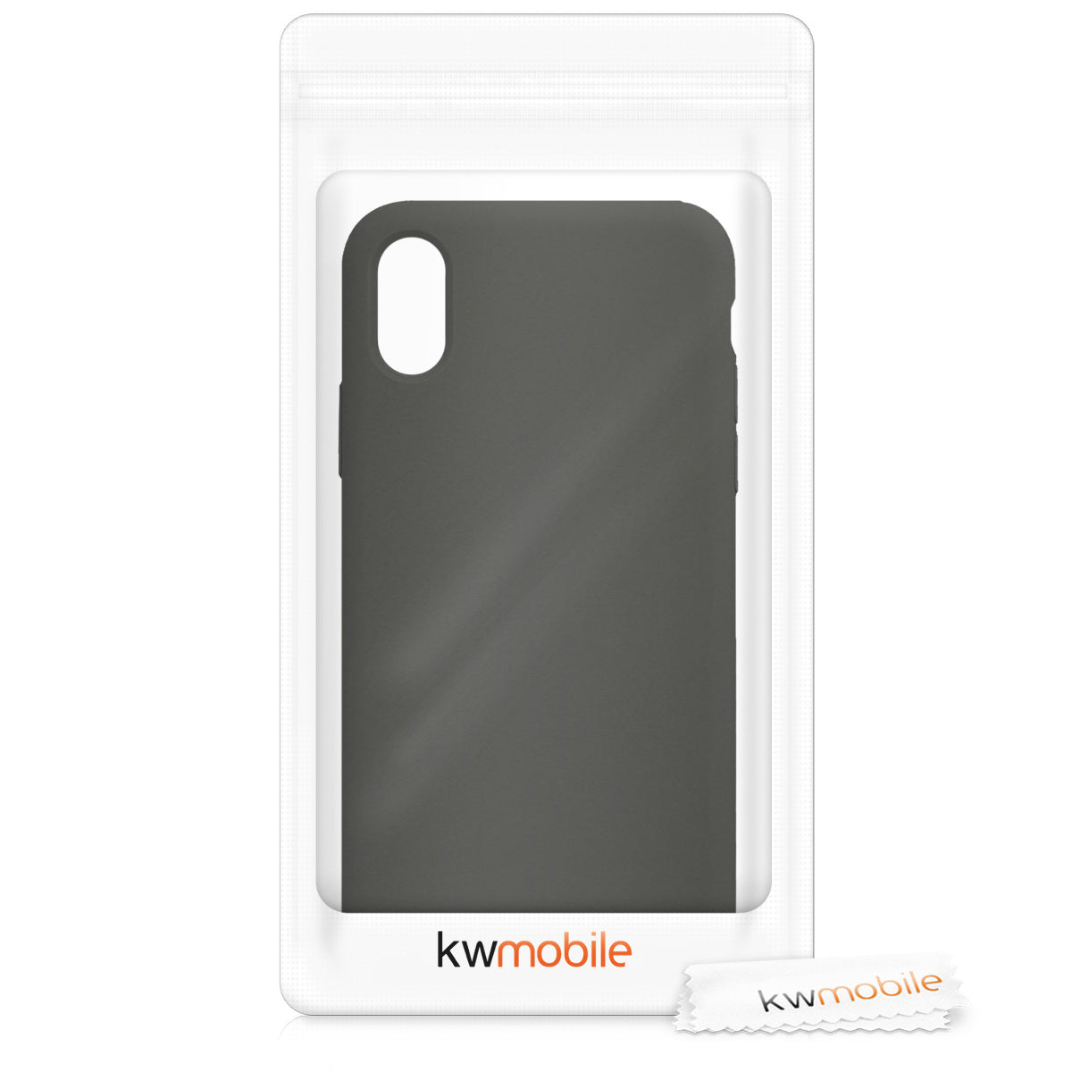 kwmobile Case for Apple iPhone X - Silicone Phone Cover - Wireless Charging Protective Case