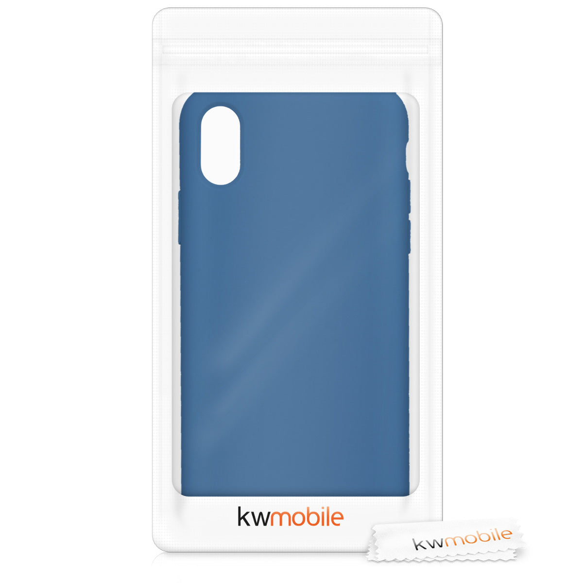 kwmobile Case for Apple iPhone X - Silicone Phone Cover - Wireless Charging Protective Case