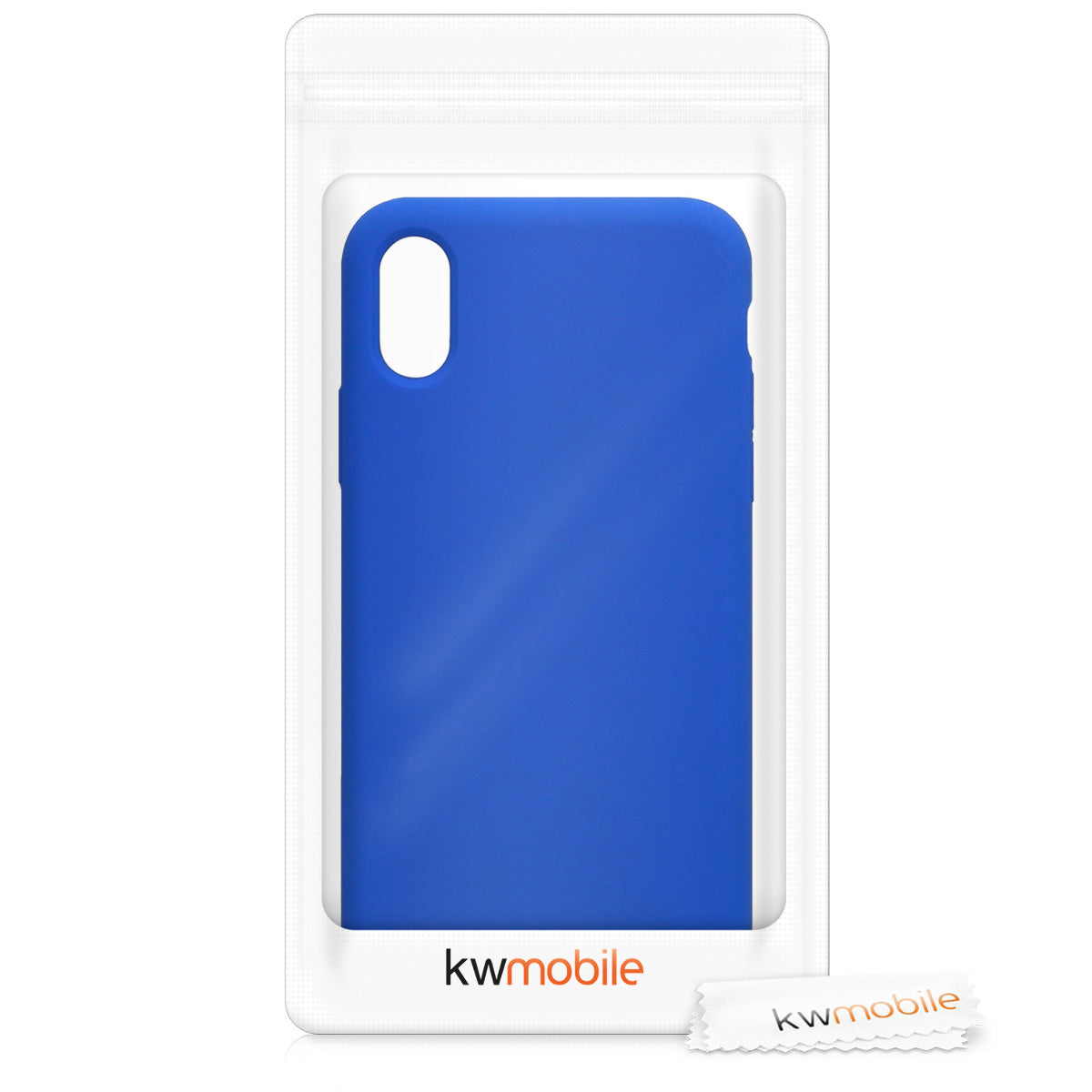 kwmobile Case for Apple iPhone X - Silicone Phone Cover - Wireless Charging Protective Case