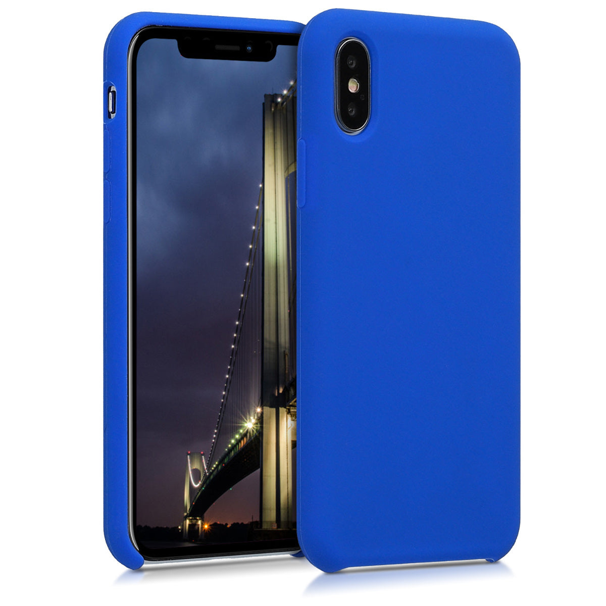 kwmobile Case for Apple iPhone X - Silicone Phone Cover - Wireless Charging Protective Case