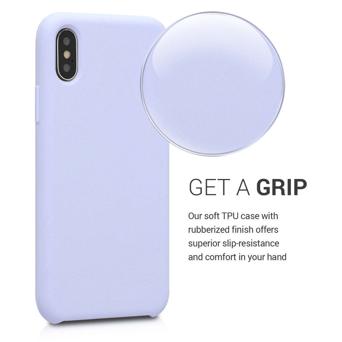 kwmobile Case for Apple iPhone X - Silicone Phone Cover - Wireless Charging Protective Case
