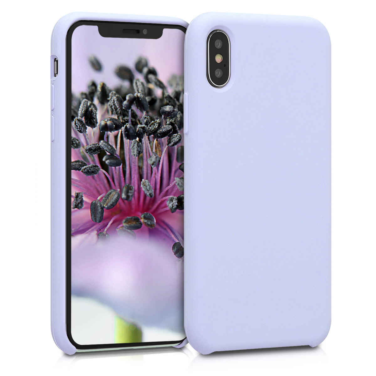 kwmobile Case for Apple iPhone X - Silicone Phone Cover - Wireless Charging Protective Case