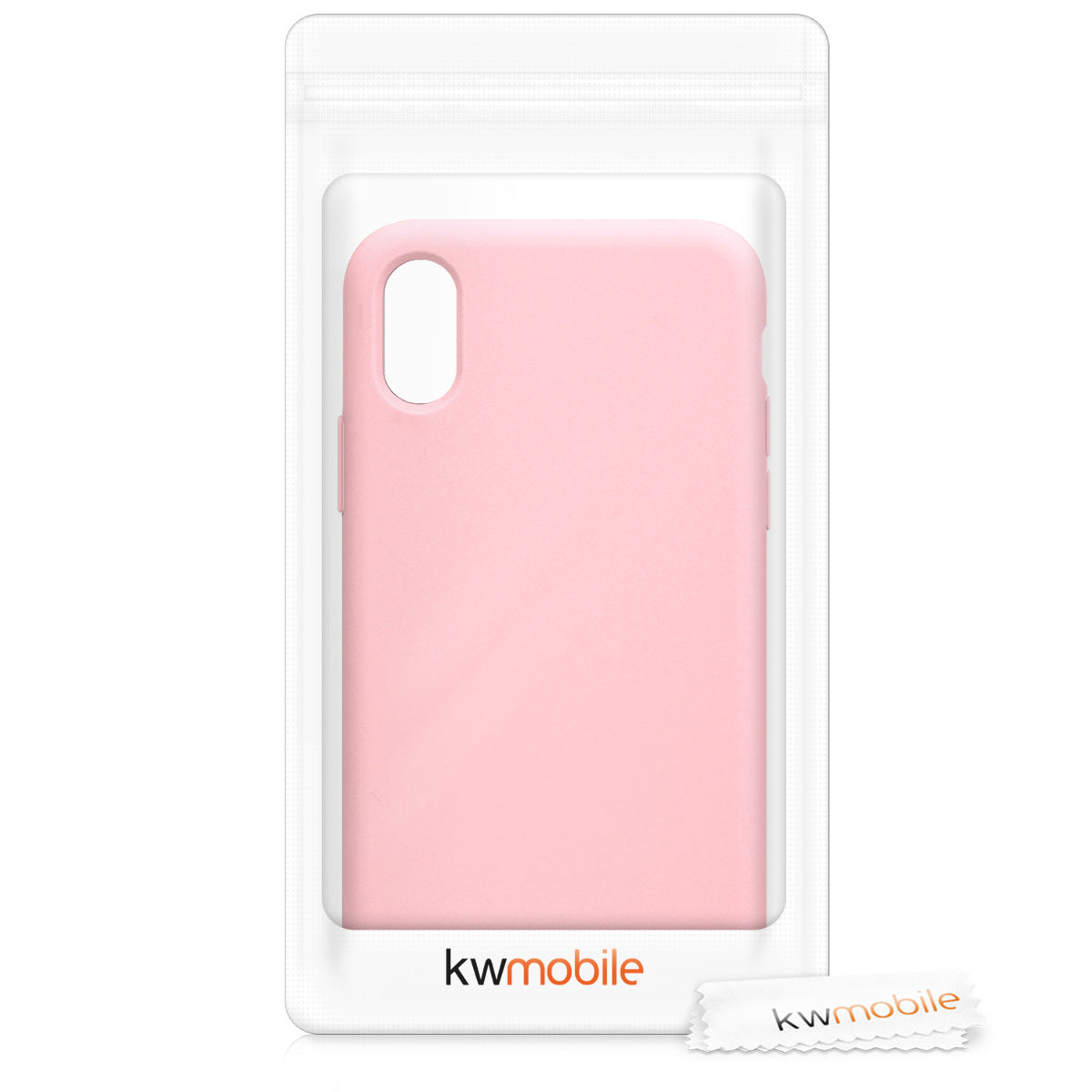 kwmobile Case for Apple iPhone X - Silicone Phone Cover - Wireless Charging Protective Case