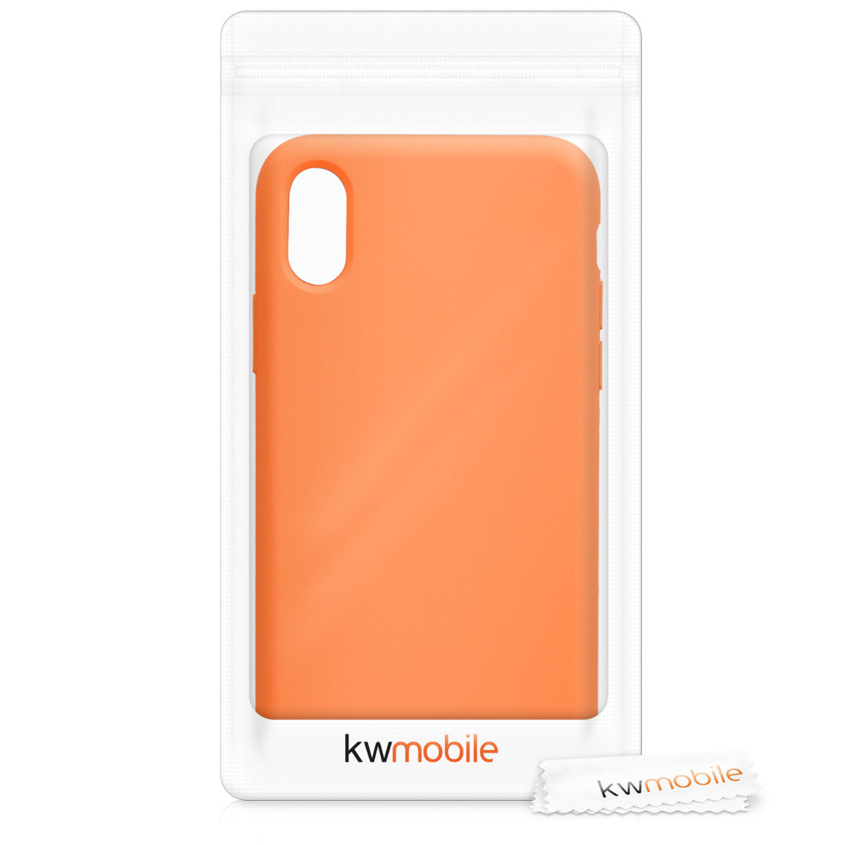 kwmobile Case for Apple iPhone X - Silicone Phone Cover - Wireless Charging Protective Case