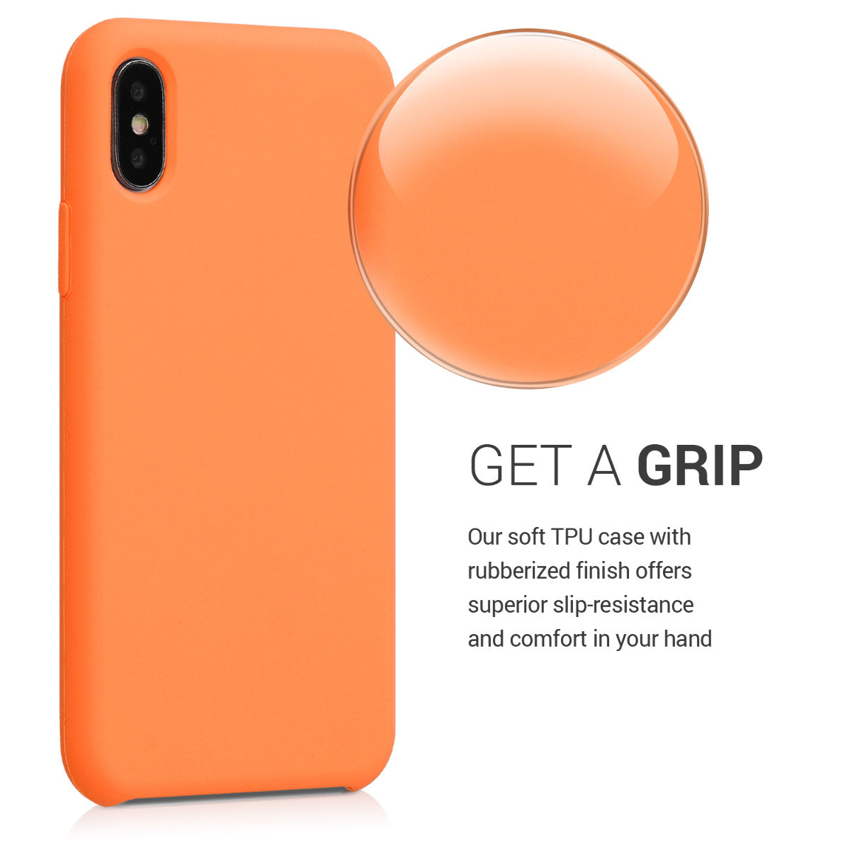 kwmobile Case for Apple iPhone X - Silicone Phone Cover - Wireless Charging Protective Case