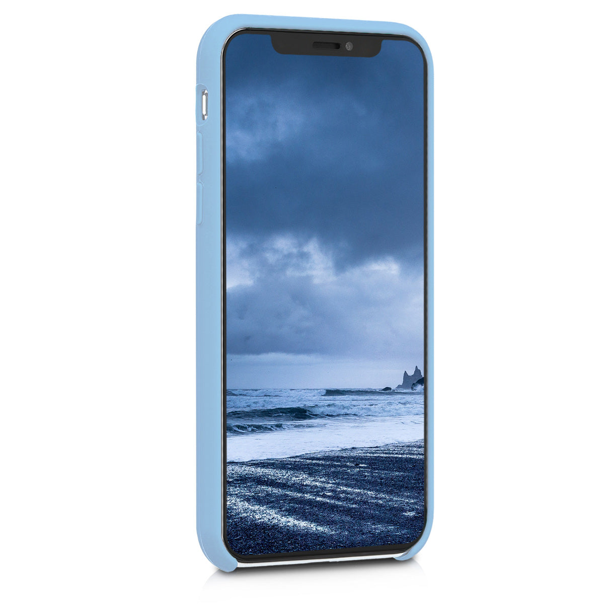 kwmobile Case for Apple iPhone X - Silicone Phone Cover - Wireless Charging Protective Case