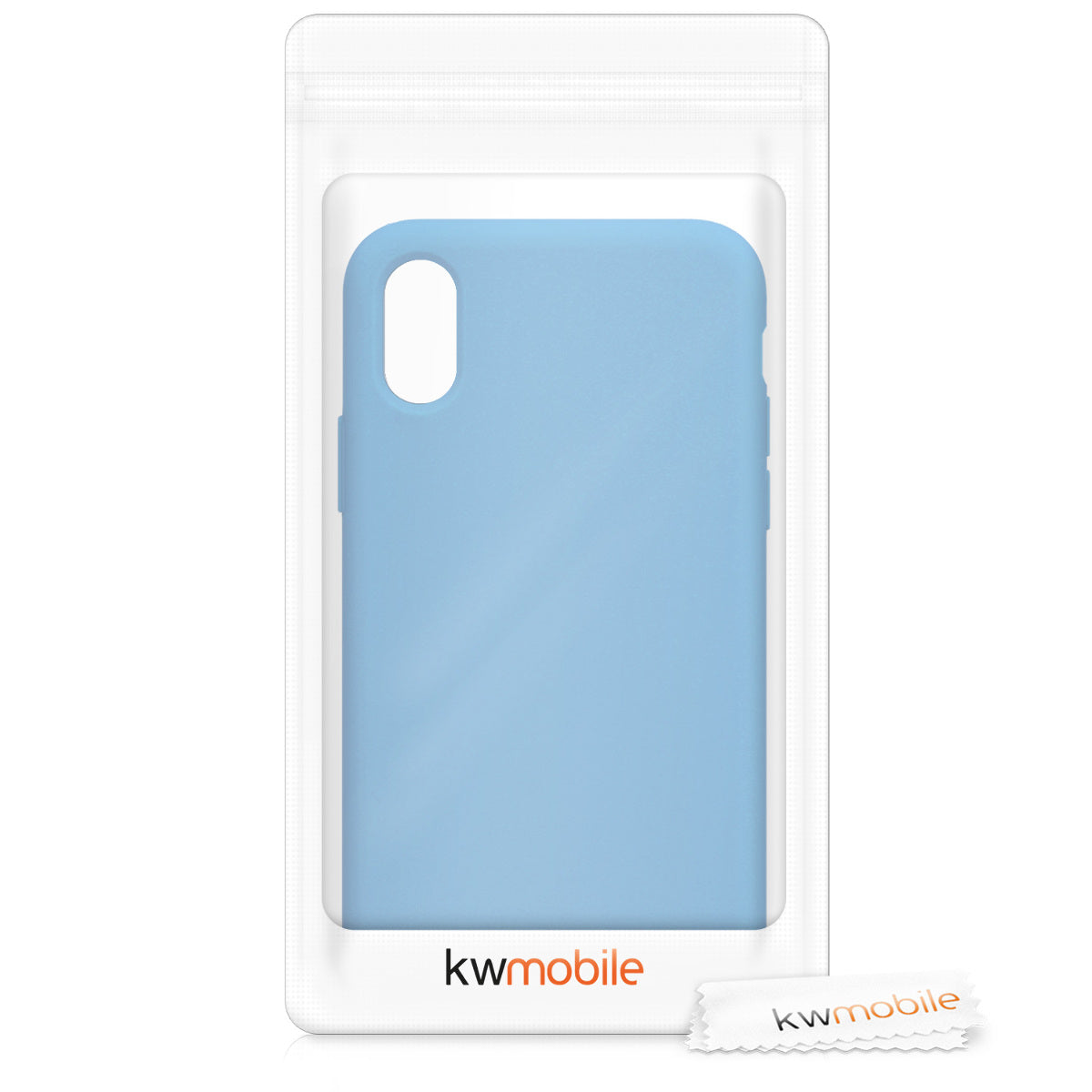 kwmobile Case for Apple iPhone X - Silicone Phone Cover - Wireless Charging Protective Case
