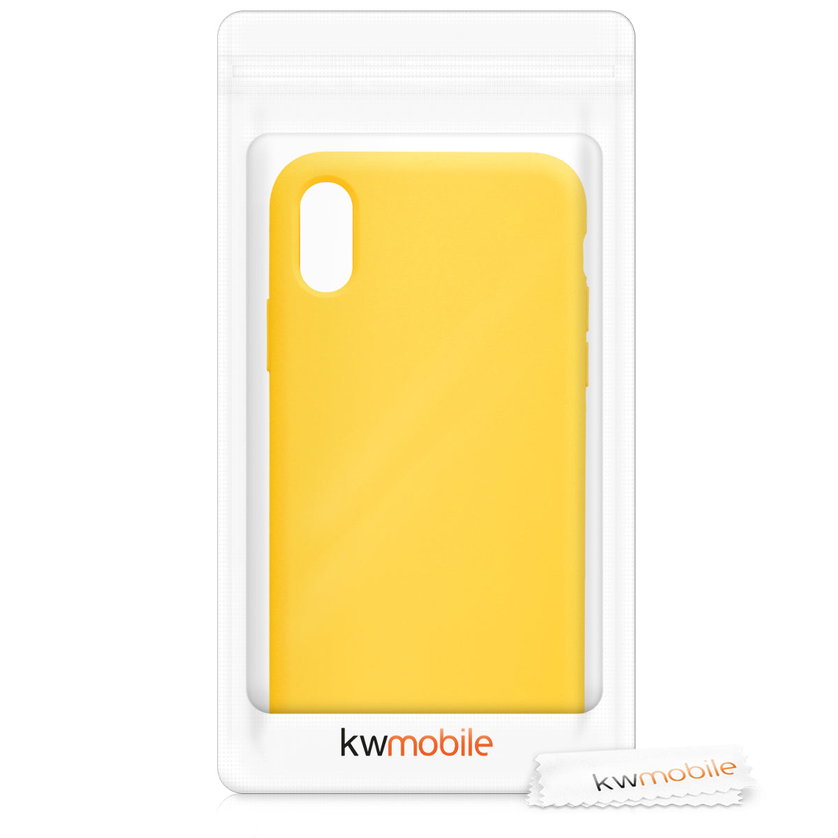 kwmobile Case for Apple iPhone X - Silicone Phone Cover - Wireless Charging Protective Case