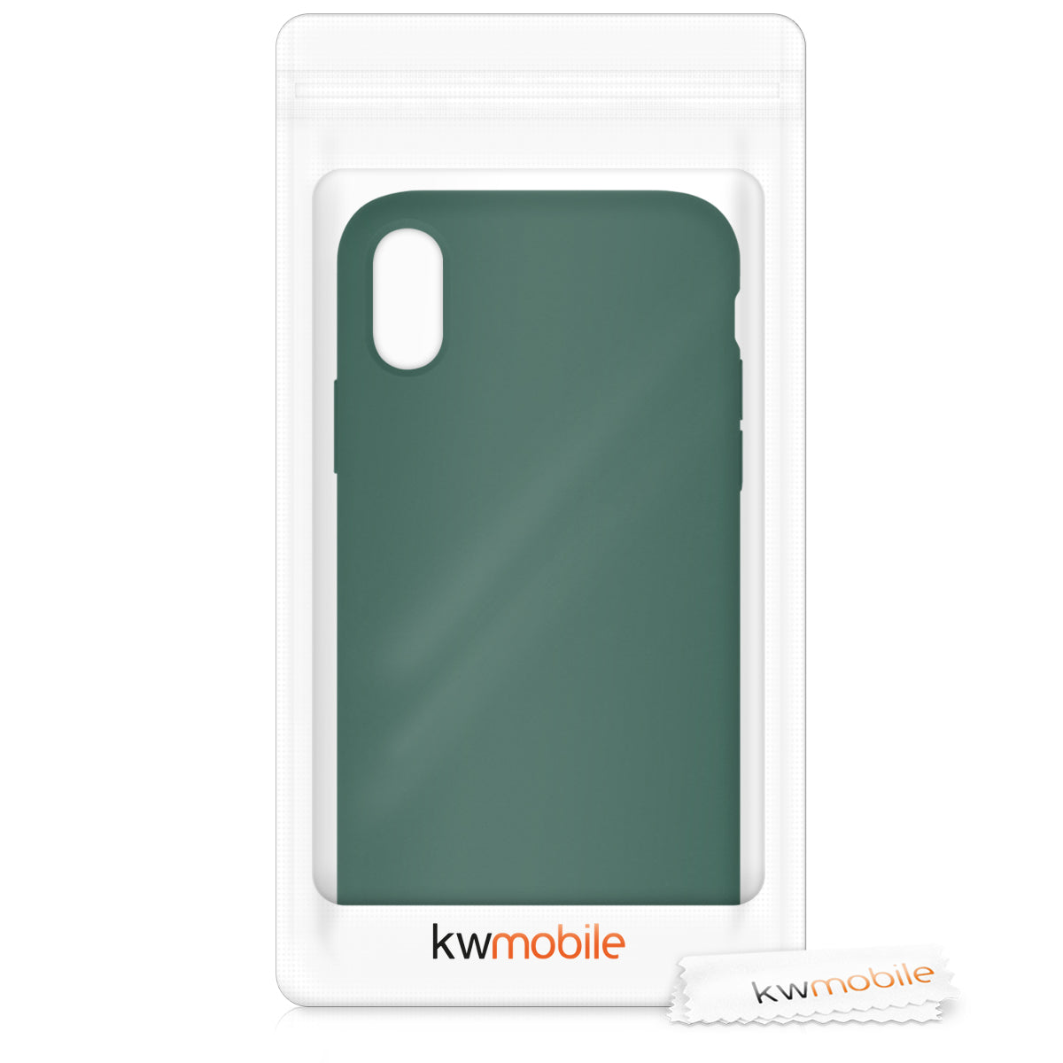 kwmobile Case for Apple iPhone X - Silicone Phone Cover - Wireless Charging Protective Case