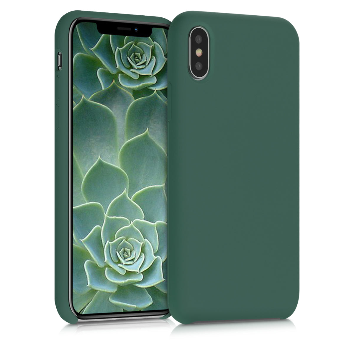 kwmobile Case for Apple iPhone X - Silicone Phone Cover - Wireless Charging Protective Case
