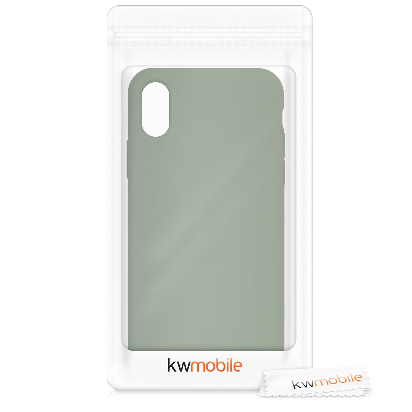 kwmobile Case for Apple iPhone X - Silicone Phone Cover - Wireless Charging Protective Case