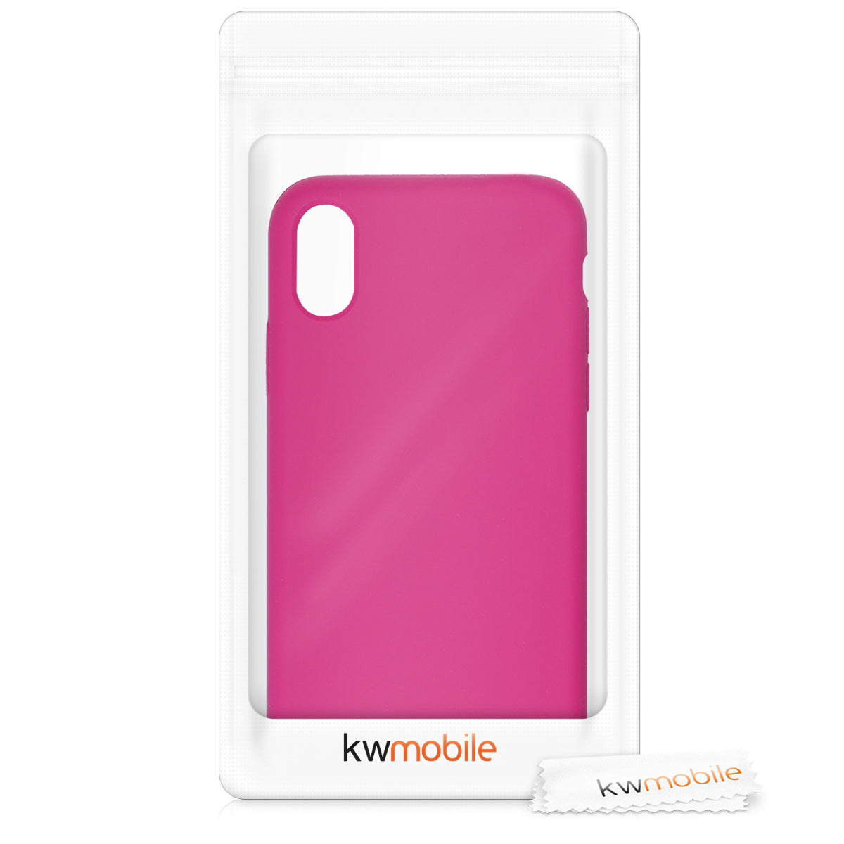 kwmobile Case for Apple iPhone X - Silicone Phone Cover - Wireless Charging Protective Case