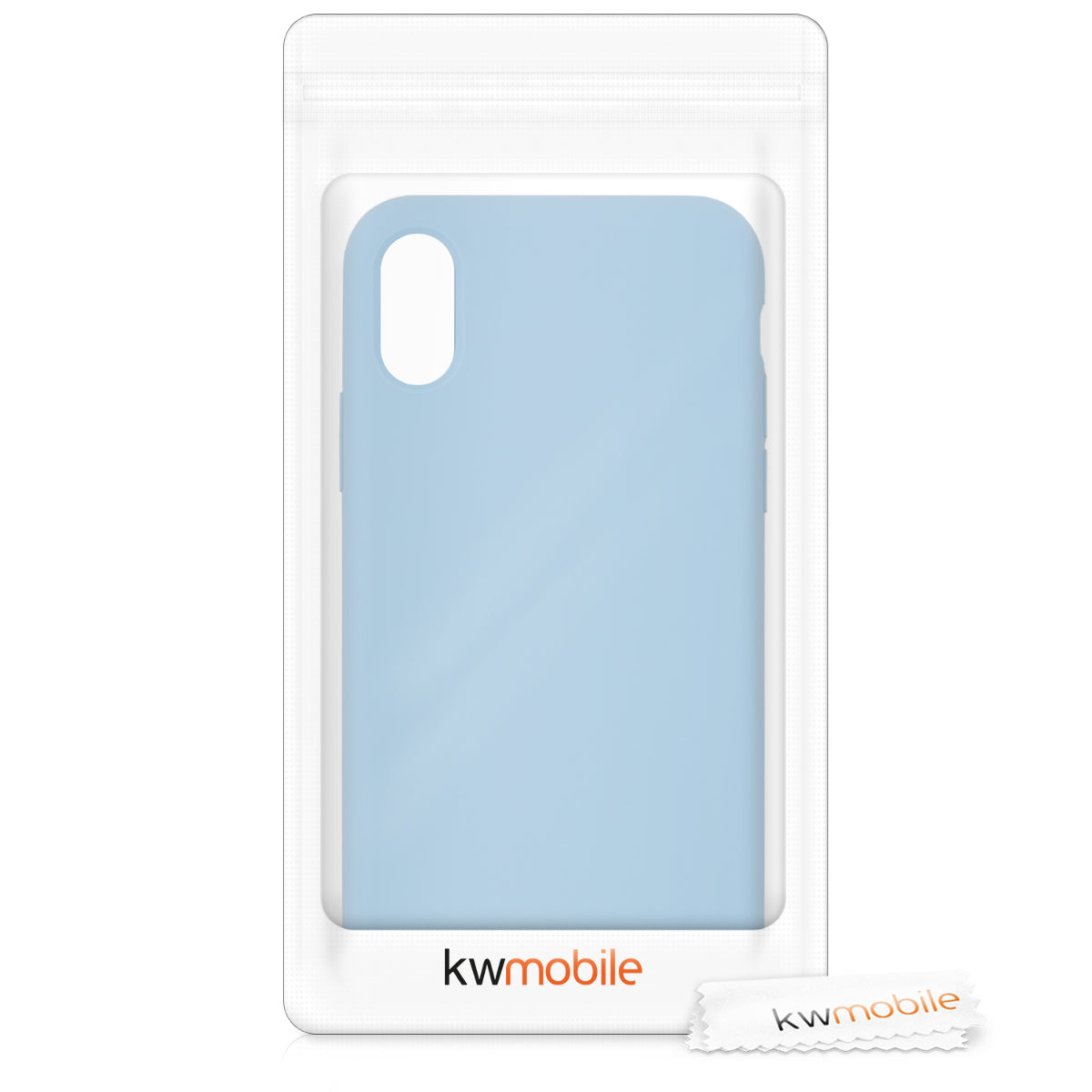 kwmobile Case for Apple iPhone X - Silicone Phone Cover - Wireless Charging Protective Case