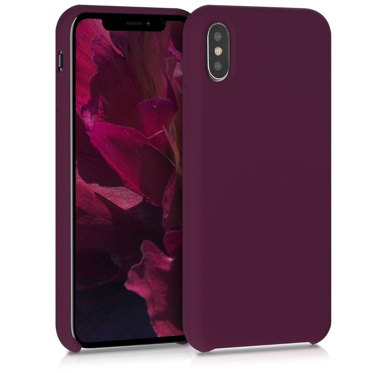 kwmobile Case for Apple iPhone X - Silicone Phone Cover - Wireless Charging Protective Case