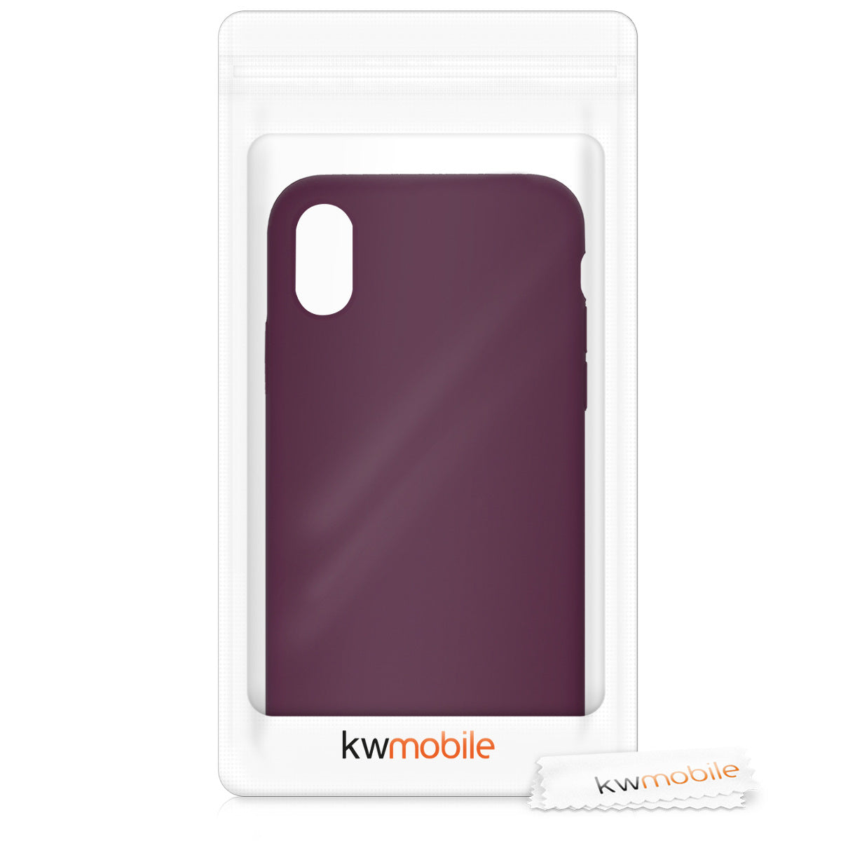 kwmobile Case for Apple iPhone X - Silicone Phone Cover - Wireless Charging Protective Case