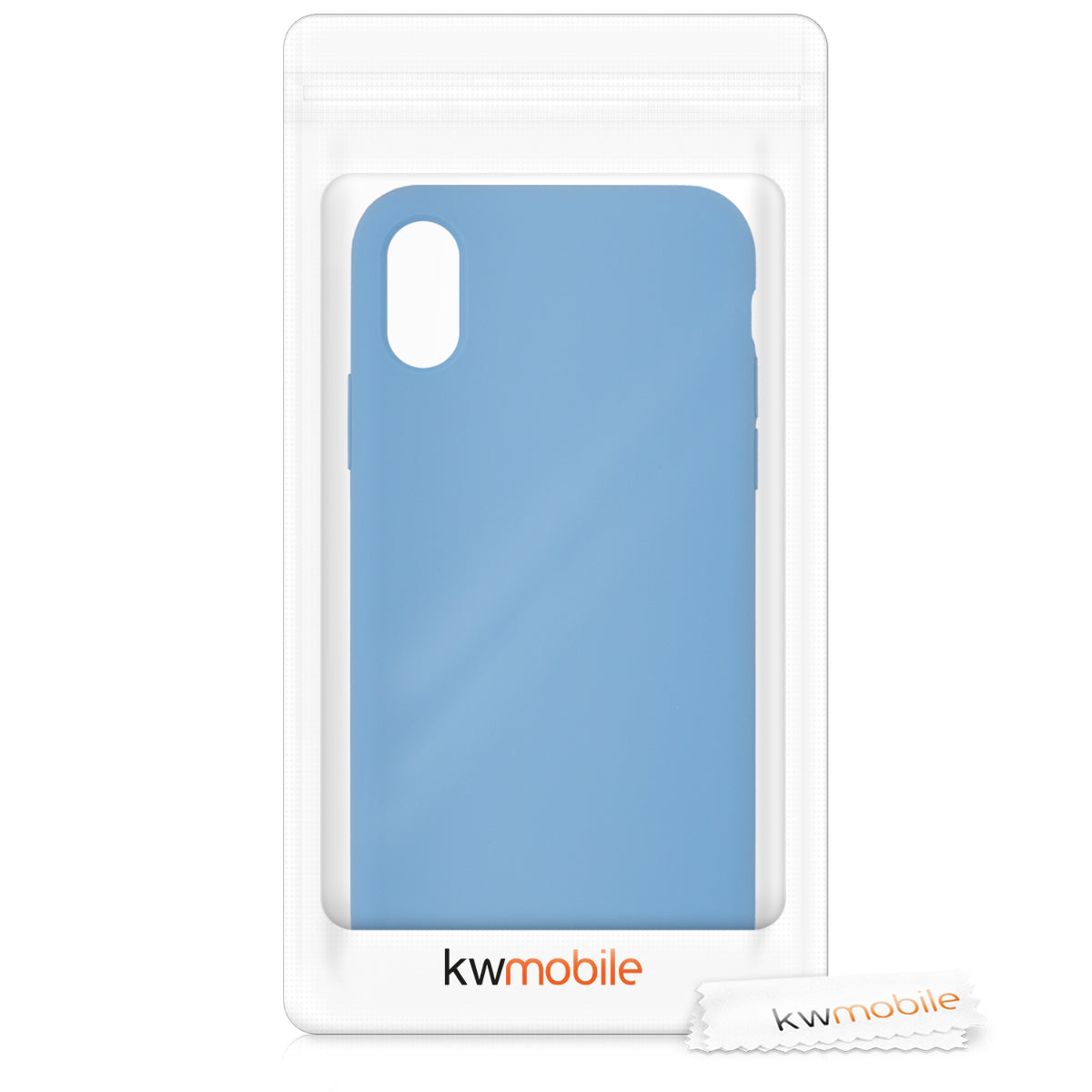 kwmobile Case for Apple iPhone X - Silicone Phone Cover - Wireless Charging Protective Case