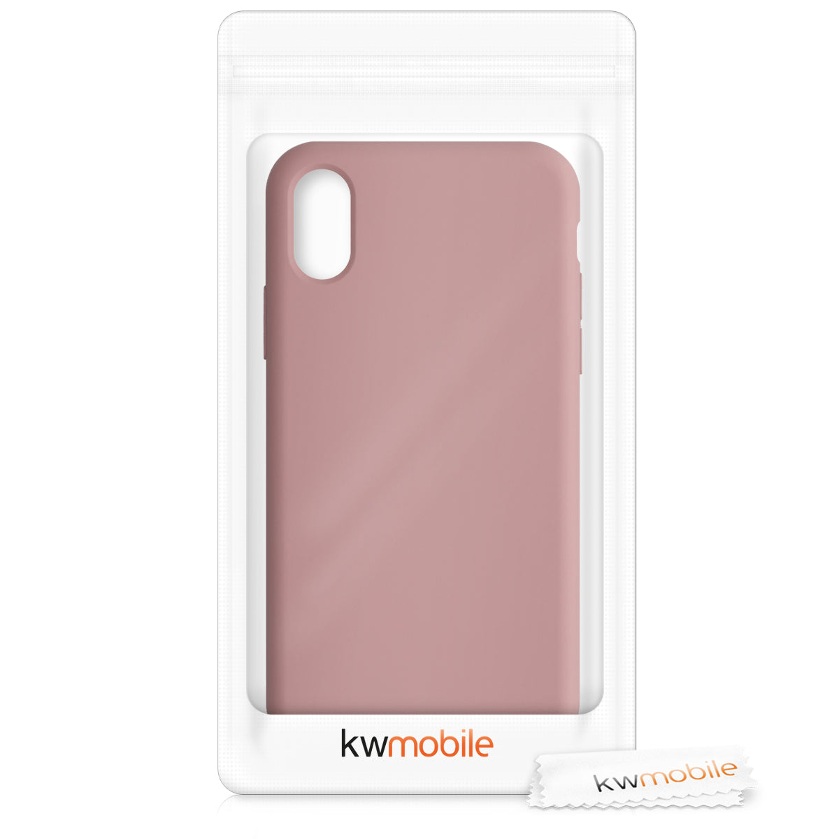 kwmobile Case for Apple iPhone X - Silicone Phone Cover - Wireless Charging Protective Case