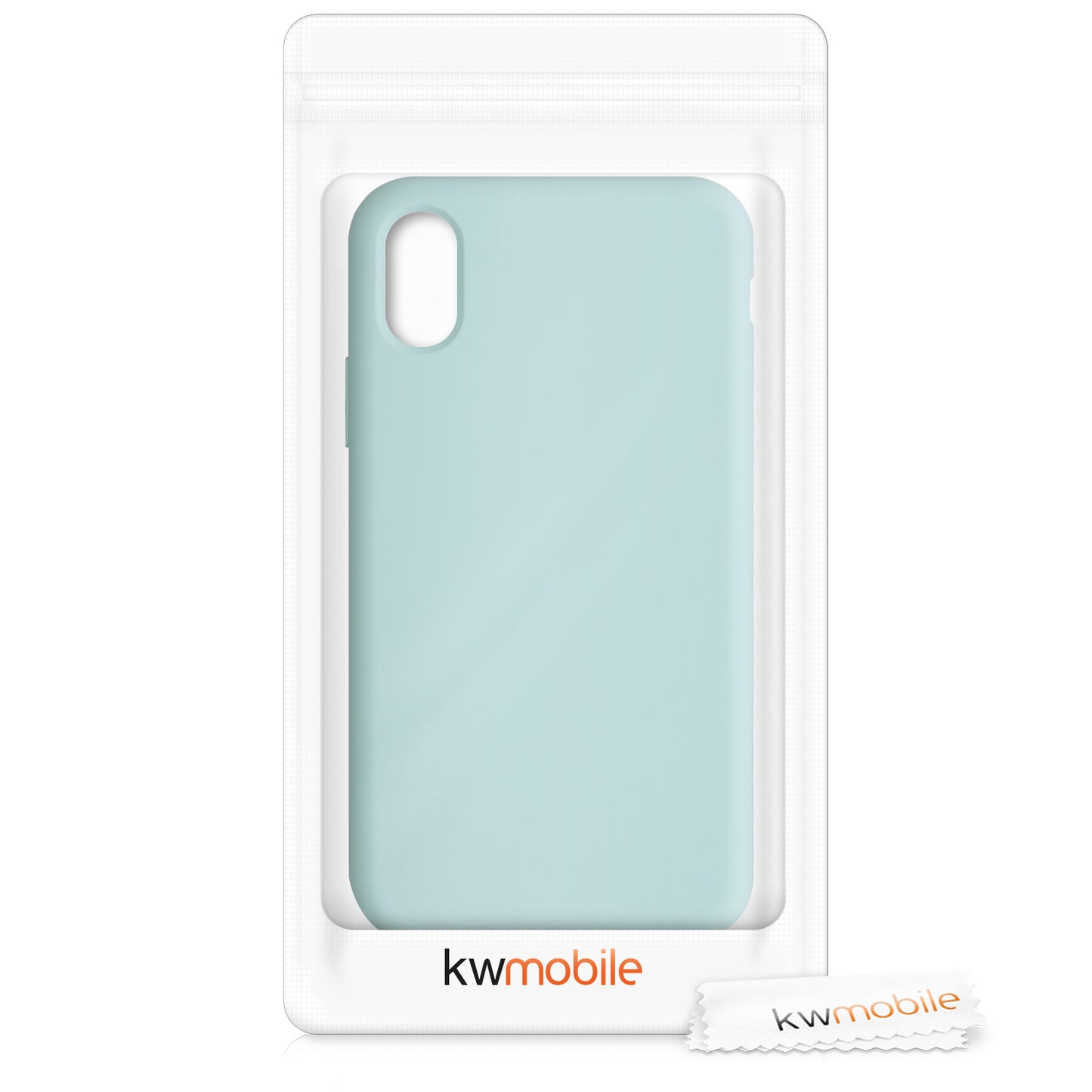 kwmobile Case for Apple iPhone X - Silicone Phone Cover - Wireless Charging Protective Case