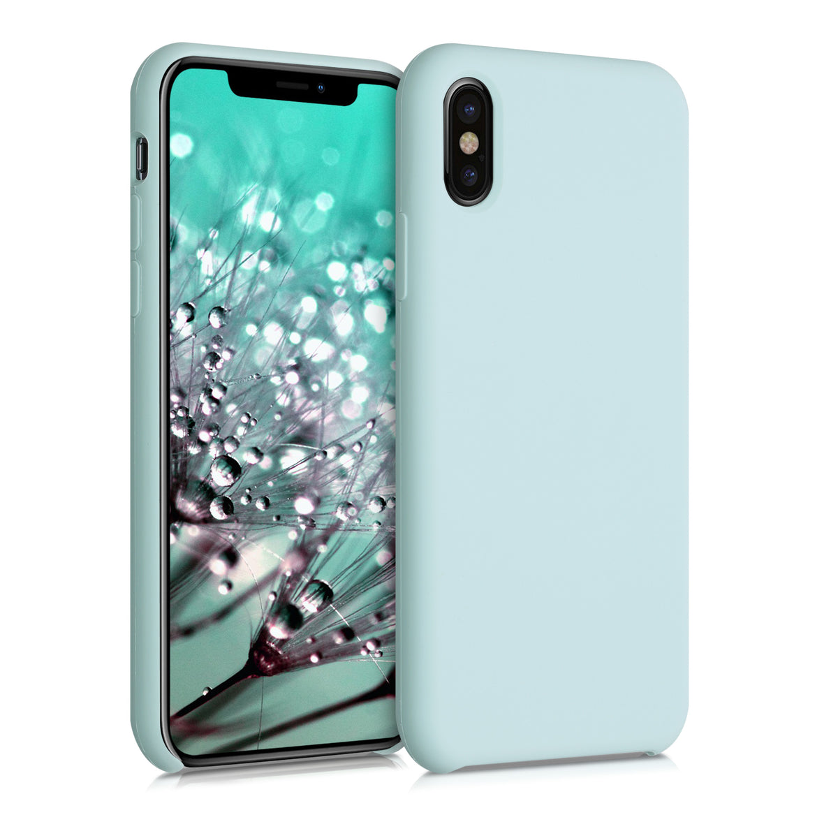 kwmobile Case for Apple iPhone X - Silicone Phone Cover - Wireless Charging Protective Case