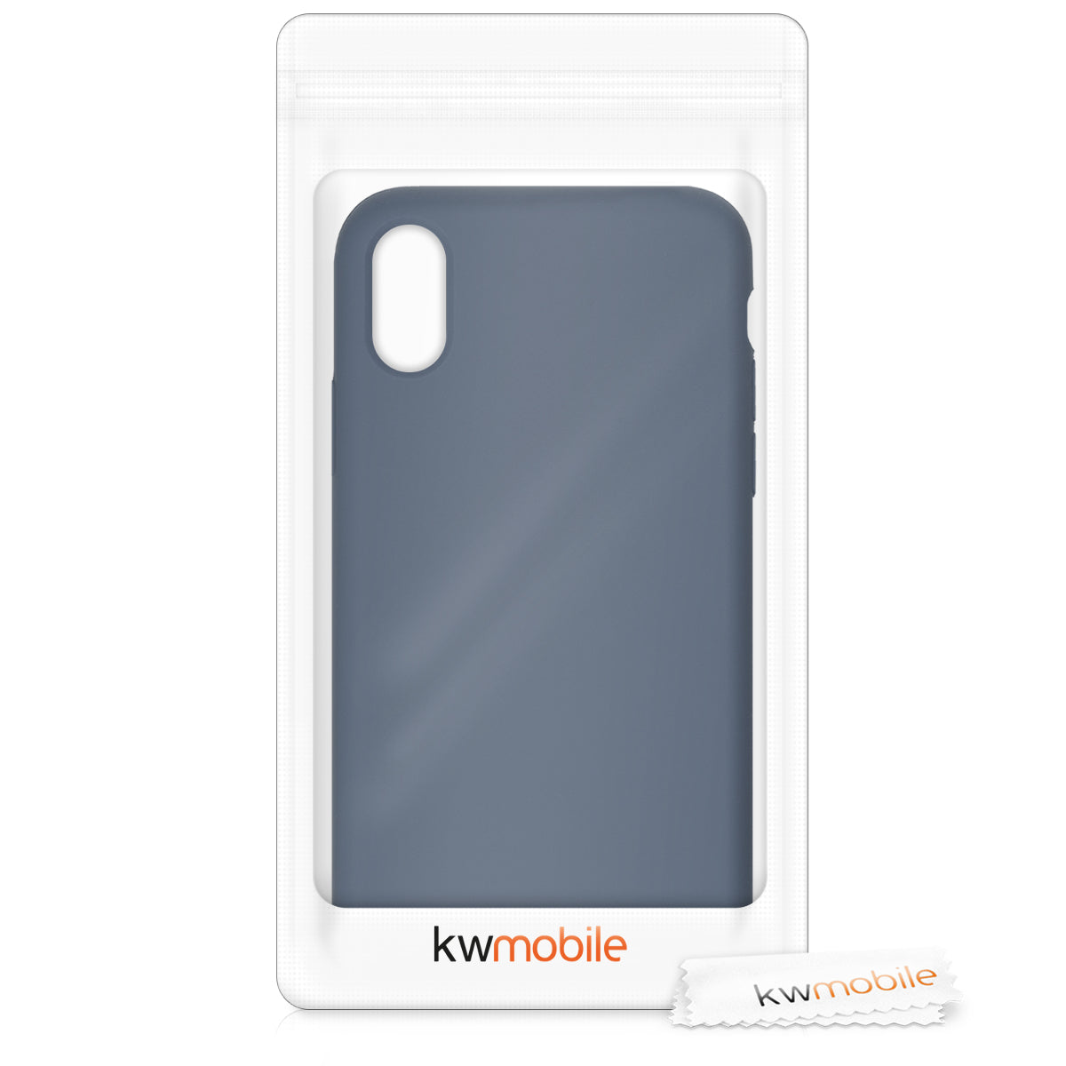 kwmobile Case for Apple iPhone X - Silicone Phone Cover - Wireless Charging Protective Case