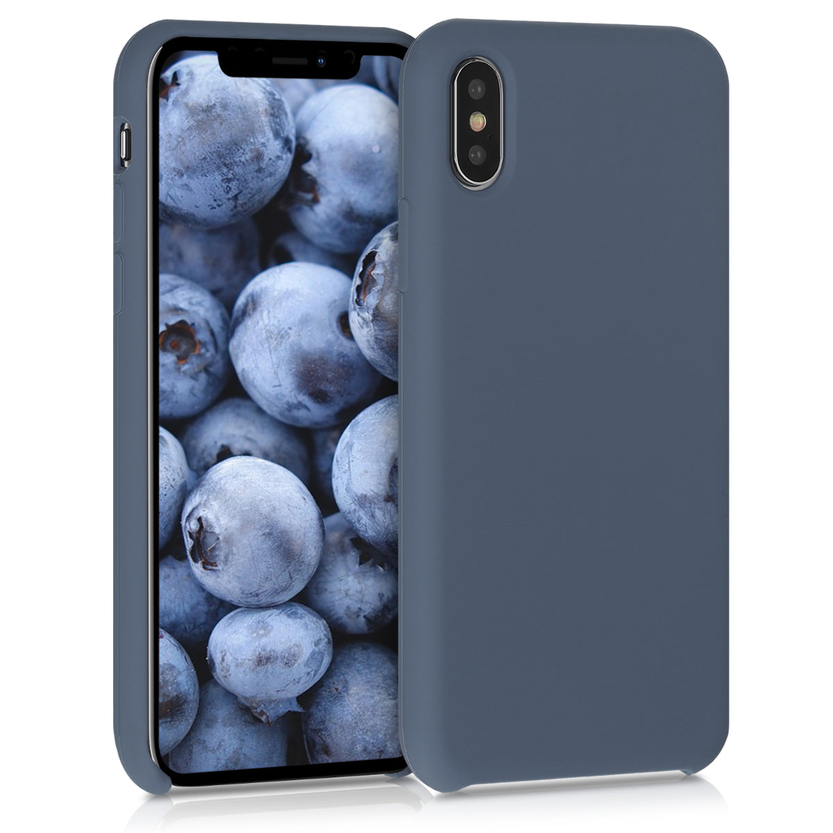 kwmobile Case for Apple iPhone X - Silicone Phone Cover - Wireless Charging Protective Case