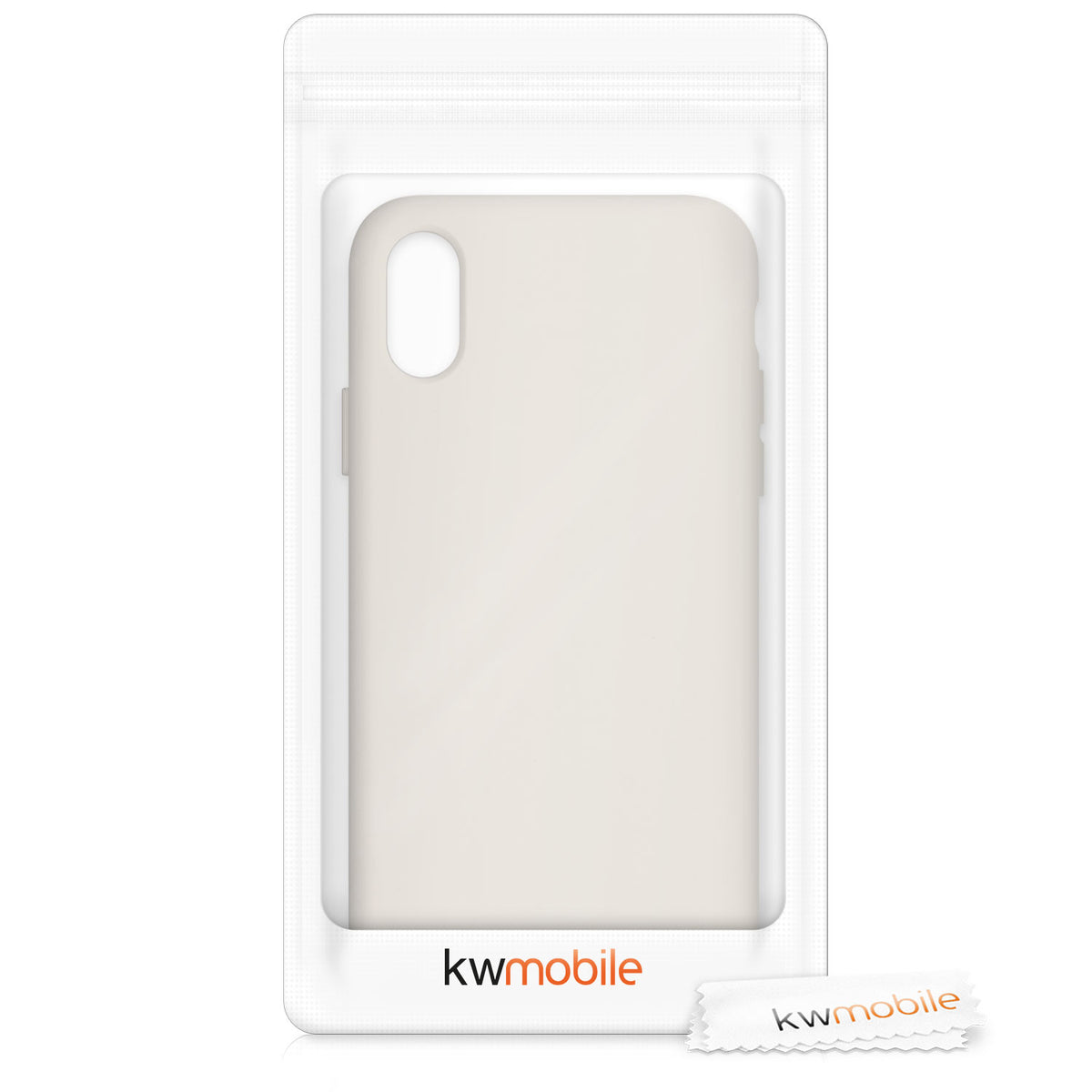 kwmobile Case for Apple iPhone X - Silicone Phone Cover - Wireless Charging Protective Case