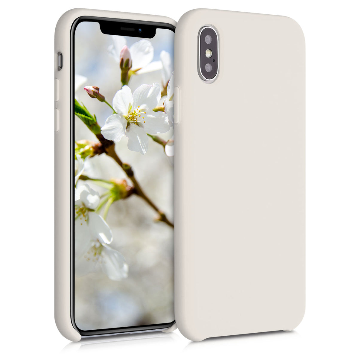 kwmobile Case for Apple iPhone X - Silicone Phone Cover - Wireless Charging Protective Case