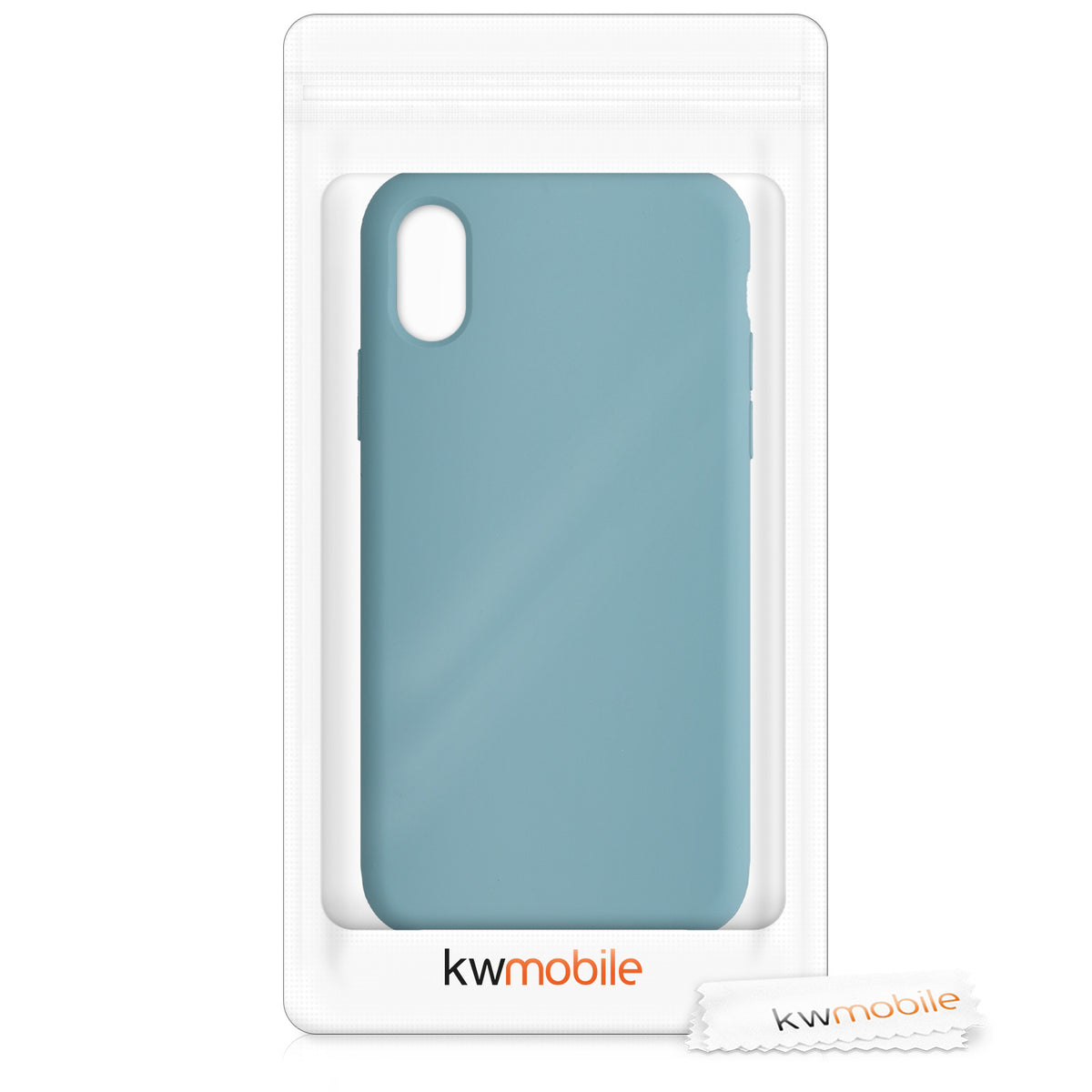 kwmobile Case for Apple iPhone X - Silicone Phone Cover - Wireless Charging Protective Case
