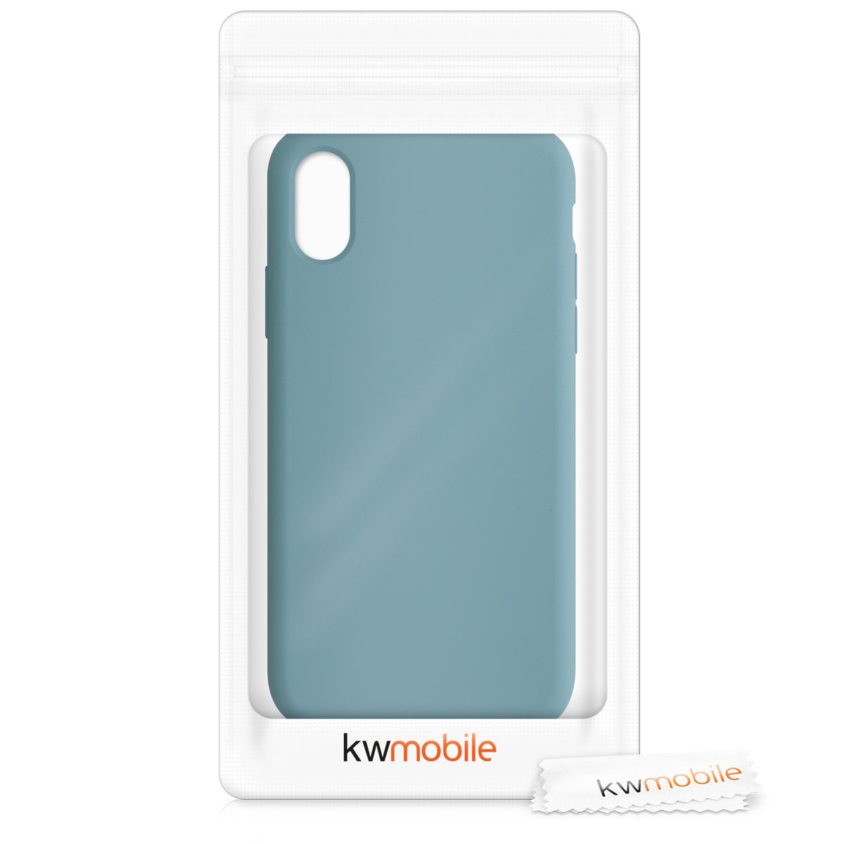 kwmobile Case for Apple iPhone X - Silicone Phone Cover - Wireless Charging Protective Case